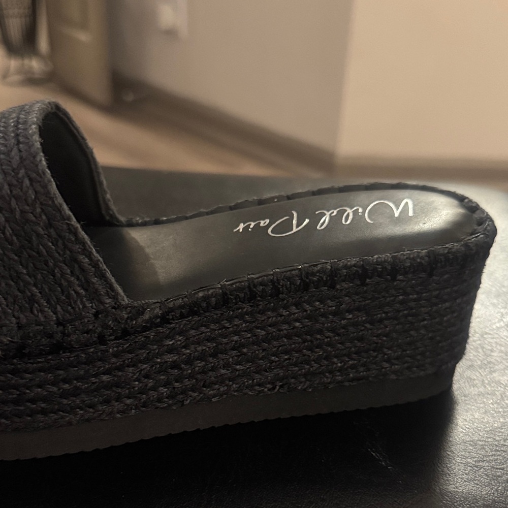 🔥Wild Pair Shermer Espadrille Slides Black Jute Size 8M🔥BRAND NEW NO BOX❣️ - Picture 6 of 16